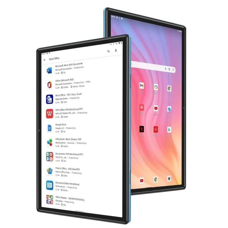 Tablette PC Android 12 A6 Type-C 10,1 pouces, 4 Go de RAM, 64 Go de ROM, processeur UNISOC SC9863A O