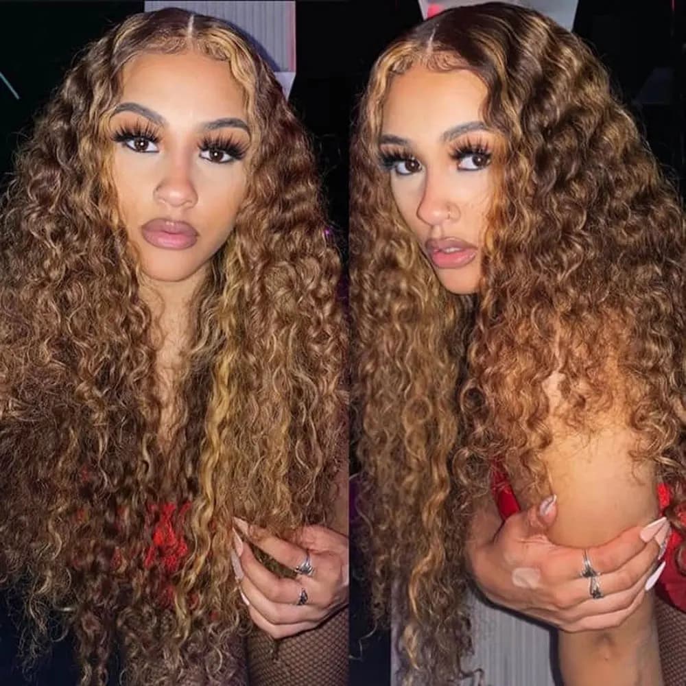 250% densité mettre en évidence coloré 13x4 dentelle frontale perruque de cheveux humains brésilien 