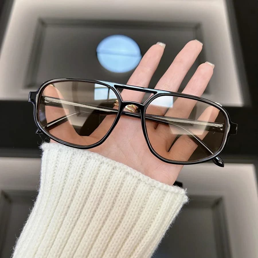 Lunettes de soleil carrées rétro classiques pour hommes et femmes, lunettes de soleil miroir vintage
