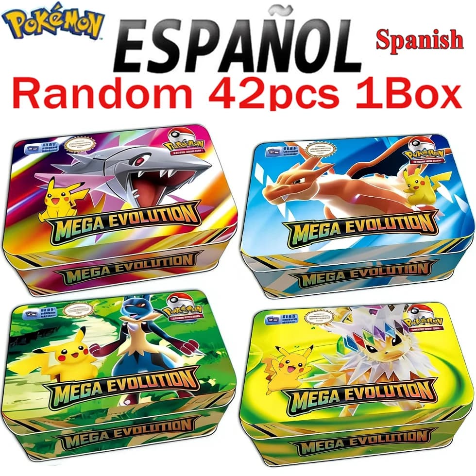 MEGA EVOLUTION 42 pièces cartes Pokemon jouets de combat origine perdue boîte Pokemons avec Pikachu 
