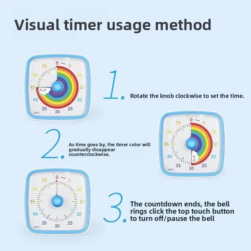 Minuterie numérique pour enfants, accessoires de cuisine, chronomètre, Gadgets de Minuteur, horloge 