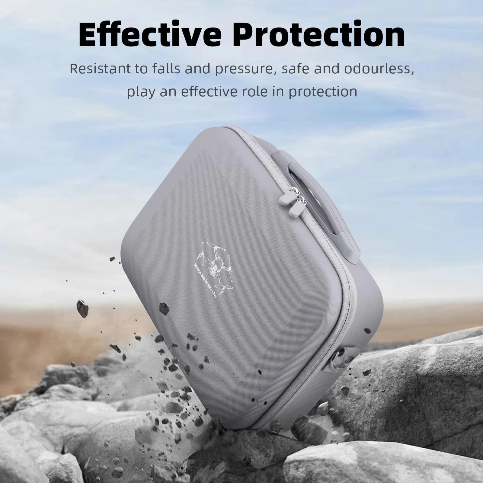 Étui Mini 4 Pro RC 2, sac de rangement Portable en cuir PU de grande capacité pour DJI Mini 4 Pro Fl
