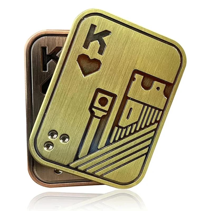 KK AA Fidget Slider métal crâne Push Slider soulagement du Stress jouet Anti-Stress EDC haut filatur