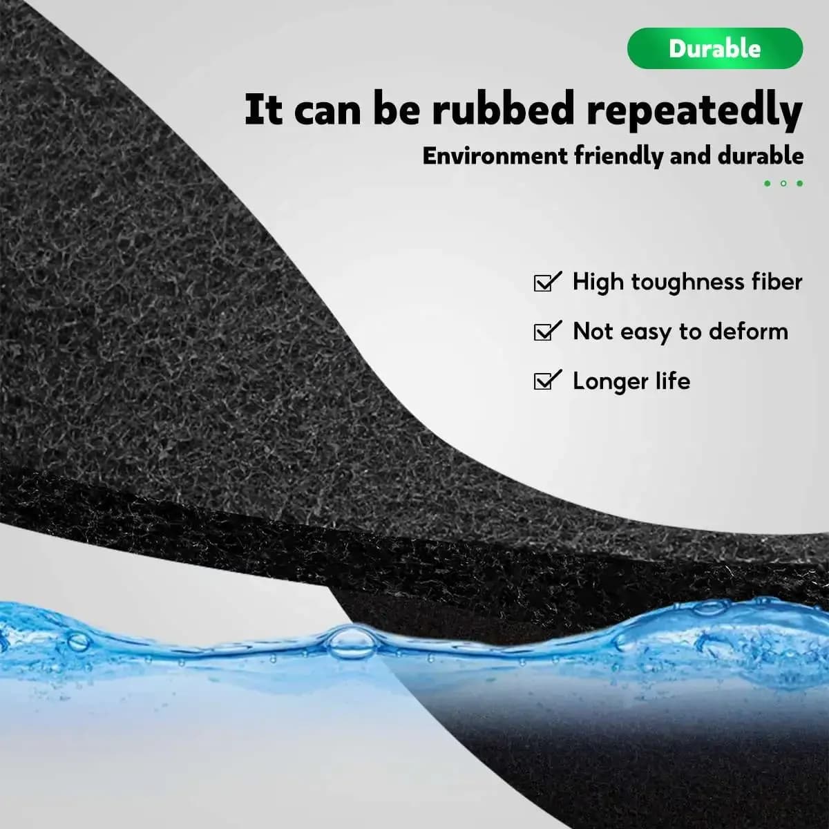 Extracteur de hotte de cuisine noire, filtre à charbon actif en coton pour ventilateur d'échappement