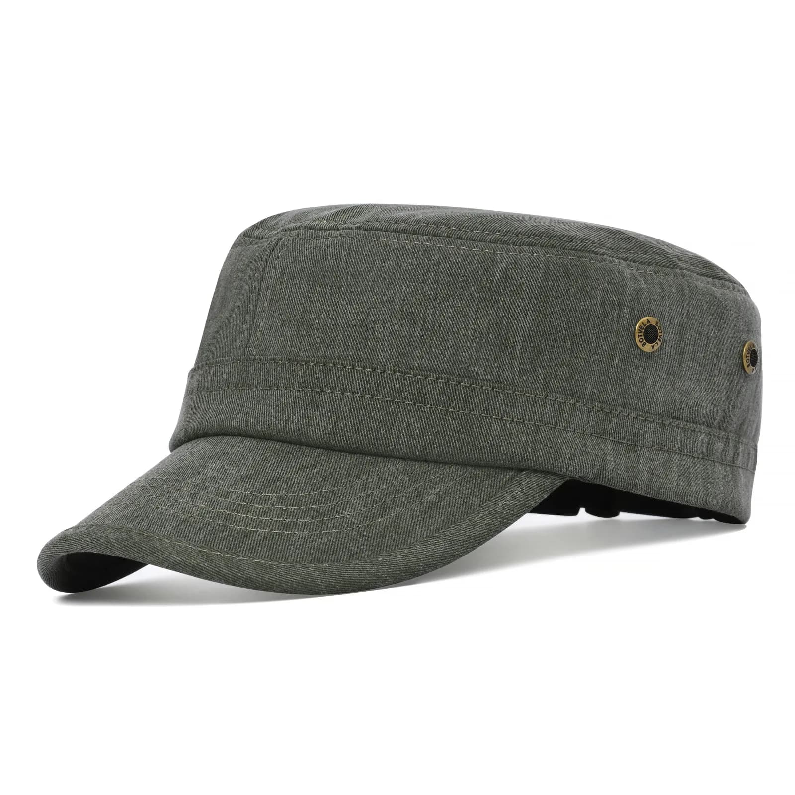 BOTVELA-Casquette militaire en sergé de coton pour hommes et femmes, chapeau vintage réglable, dessu