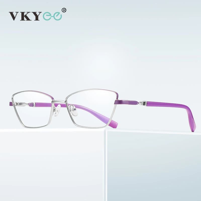 VICKY nouvelle mode Anti lumière bleue lunettes de lecture femmes métal myopie lunettes de Prescript