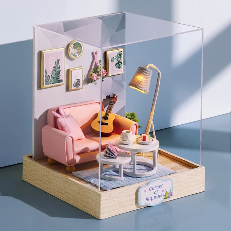 Mini maison de poupée Miniature, Kit de bricolage pour petite maison, jouets de salle de fabrication