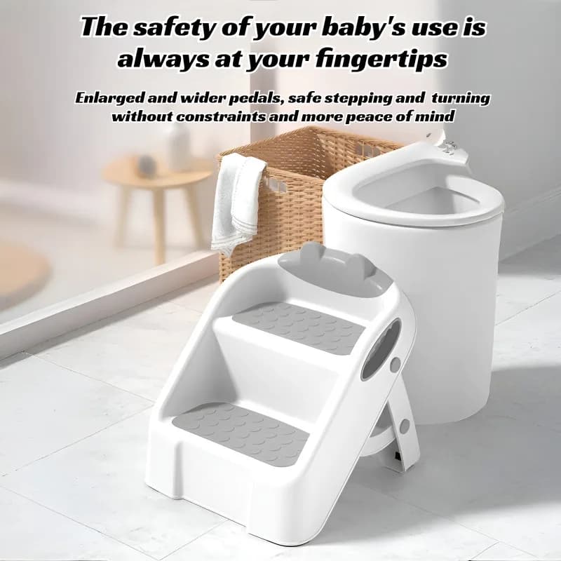 Escabeau d'entraînement aux toilettes pour enfants, siège de pot pliable et antidérapant, lavabo pou