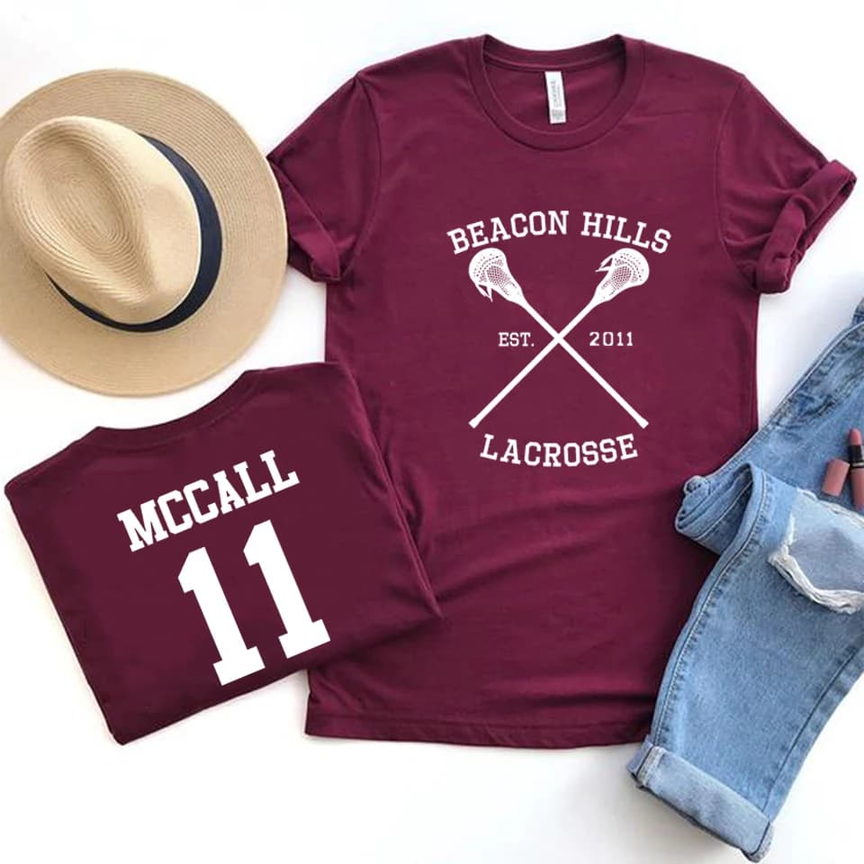 Teen Wolf Stiles Stilinski 24 McCall 11 T-shirt femmes hommes balise collines crosse chemise Dylan O