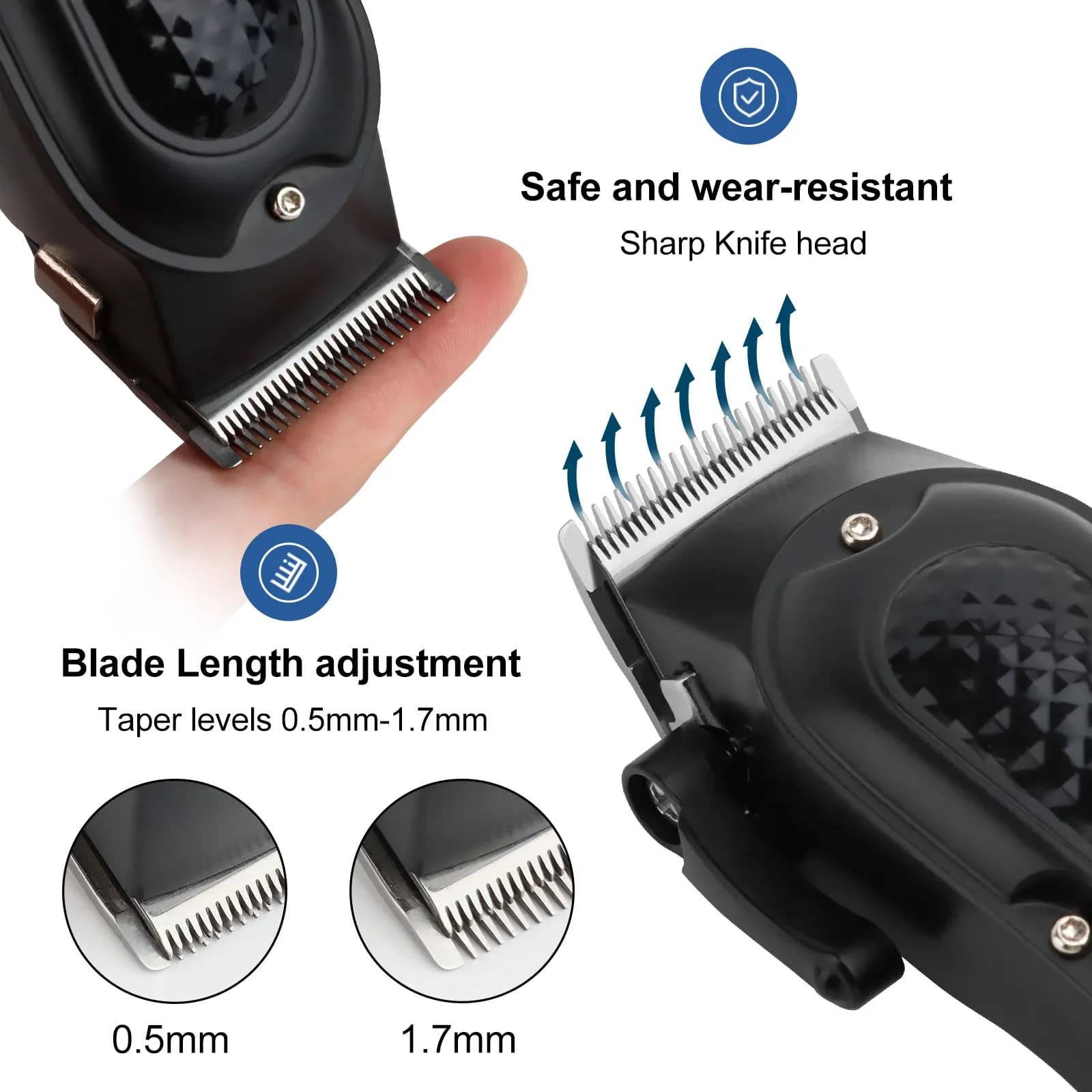 Hiena HYN-212 Électrique Tondeuse À Cheveux UBS Rechargeable Sans Fil Tondeuse À Barbe Hommes injust