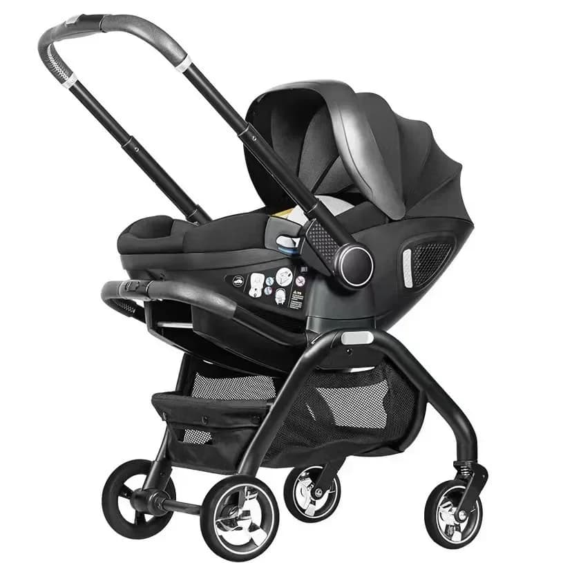 Poussette 4 en 1 pour nouveau-né, siège auto multifonction, légère, à quatre roues, poussette bidire