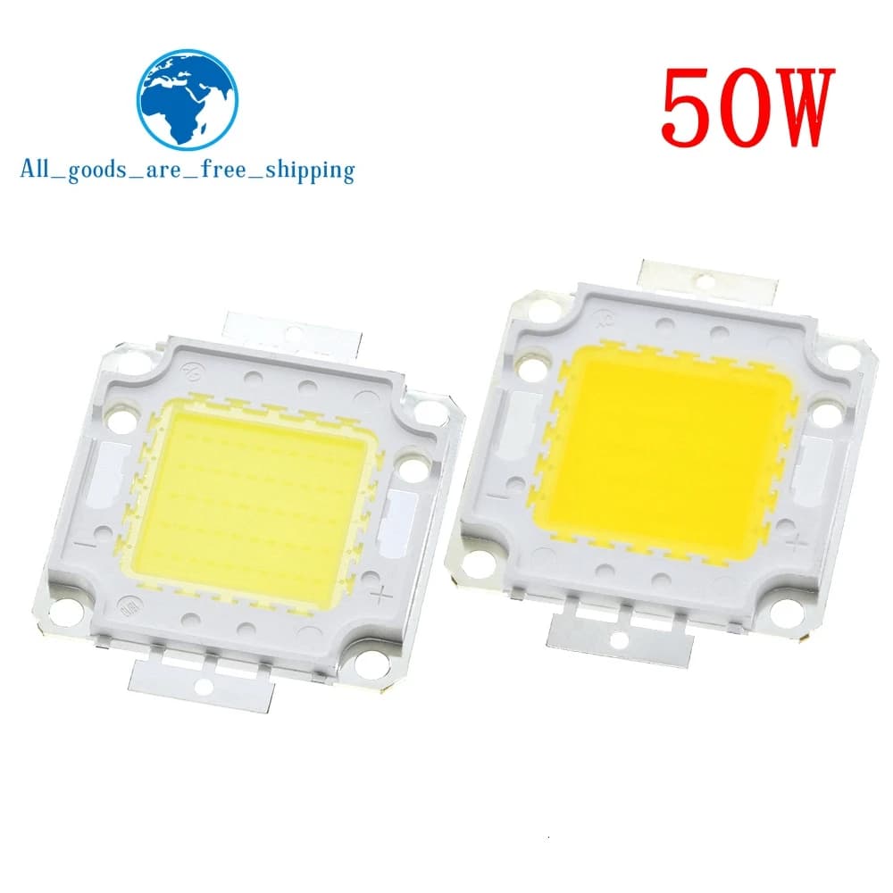 Puce de lampe LED intégrée COB, ampoule de budgétaire bricolage, blanc chaud, 10W, 20W, 30W, 50W, 10