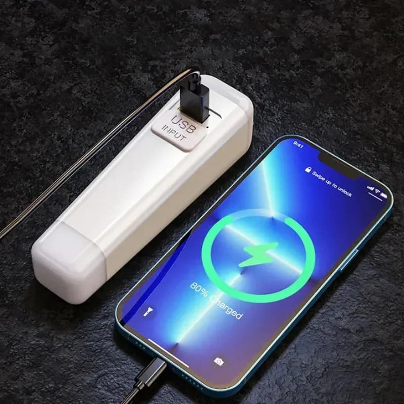 Mini lampe de poche LED aste par USB, lampes de poche, lumière de secours, petite torche, lampe de p