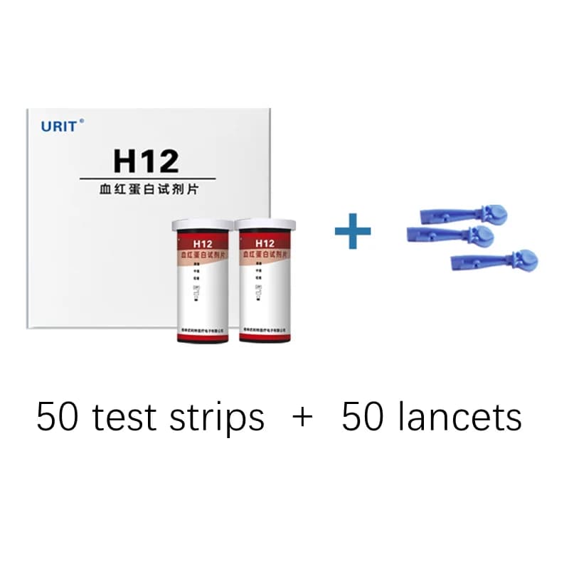URIT H12 hémoglobine Hb analyseur testeur de mesure d'anémie kit de test d'hémoglobine à la maison k