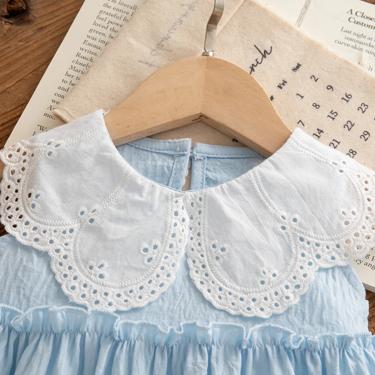Vêtements d'été en coton pour petites filles, couleur unie, sans manches, à revers, robes de plage m