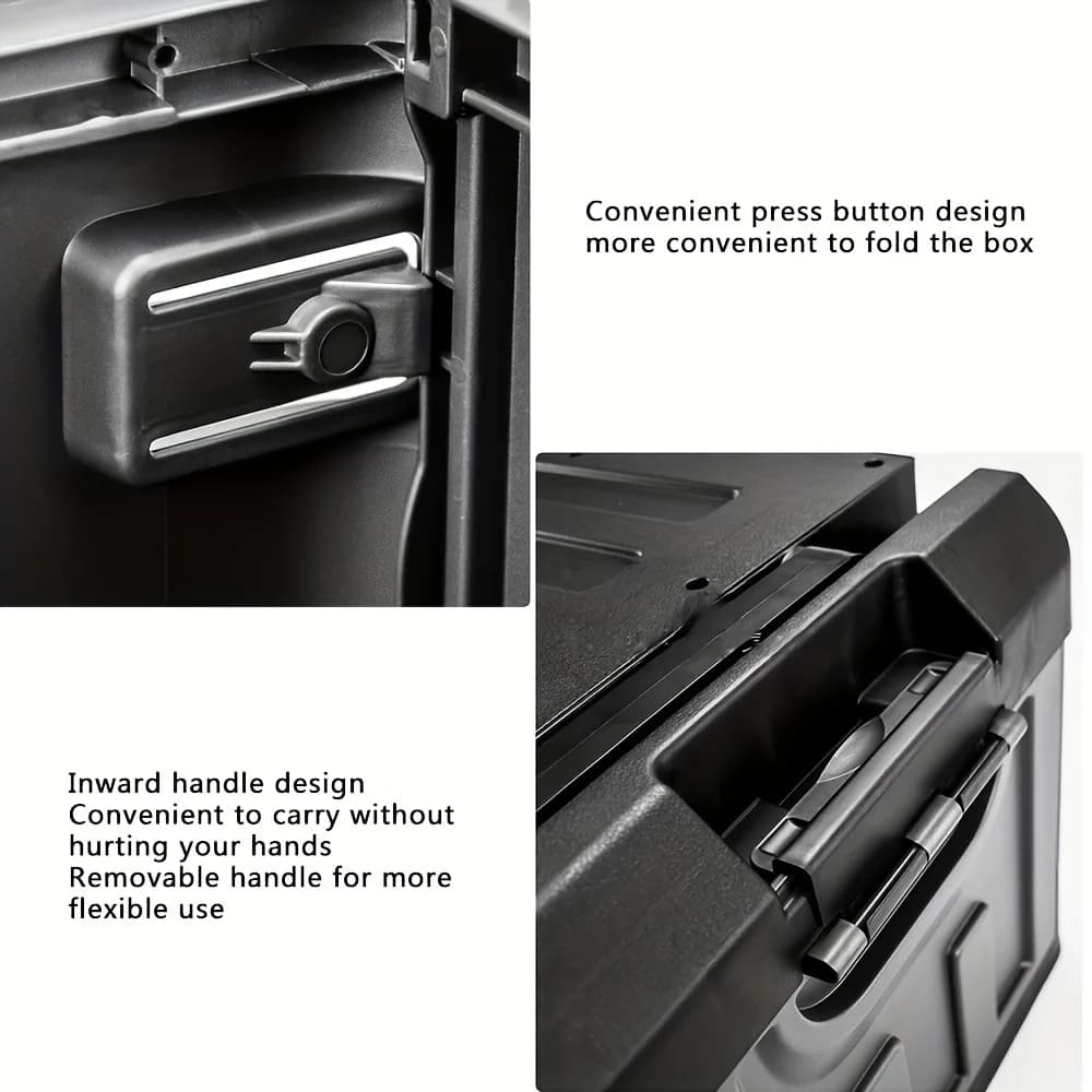 Tabouret de rangement pliable pour l'extérieur avec dossier ergonomique - Siège portable pour le cam