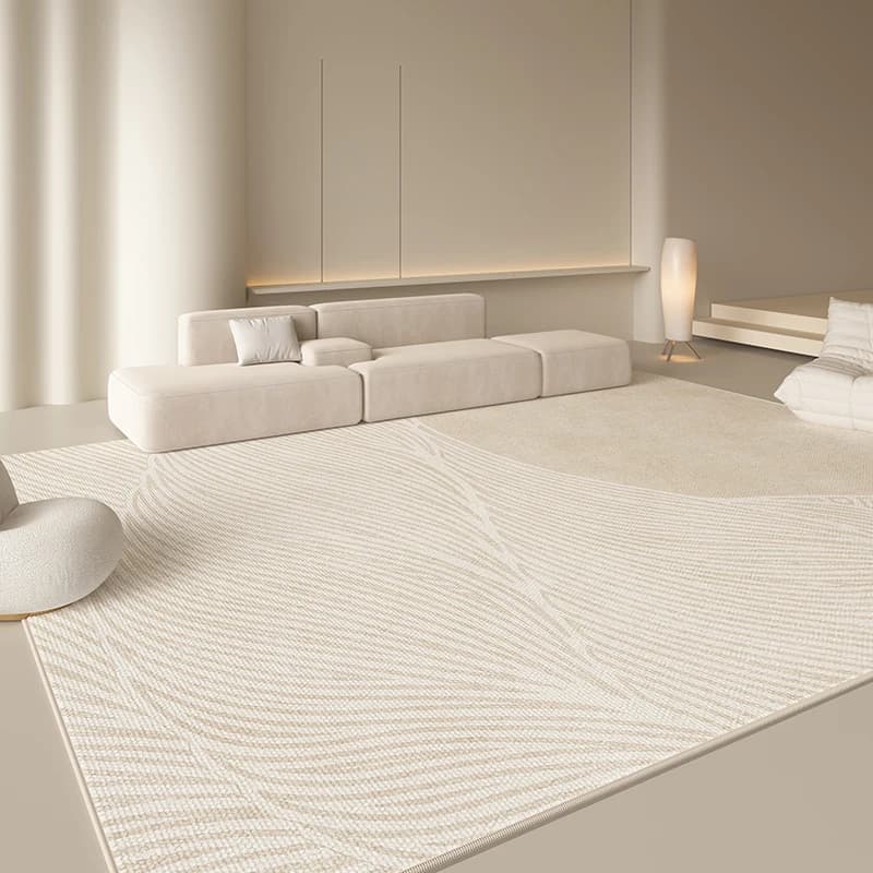 Tapis de décoration minimaliste pour salon, style japonais, tapis pour chambre à coucher, moelleux, 