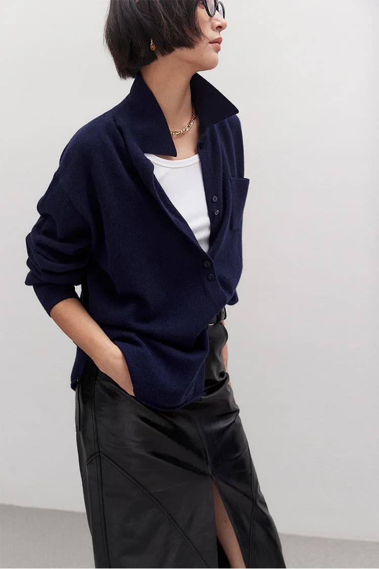 Magnifique chemise tricotée en cachemire de laine avancé, Gao Zhi Tong Qin Lu, OS, enseignement de m