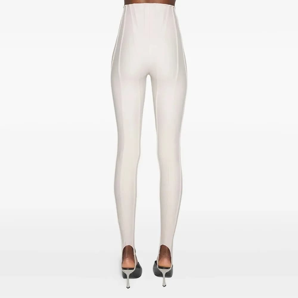 TWOTWINSTYLE solide épissé plis Chic pantalon femme taille haute minceur Streetwear minimaliste femm