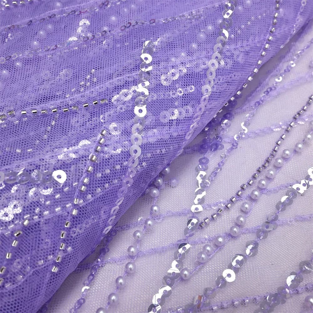 Tissu de dentelle africaine de luxe brodé de sequins 2026, haute qualité, pour marié, mariage nigéri