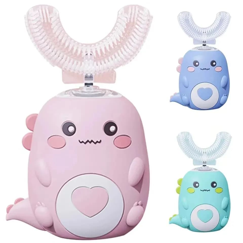 Brosse à dents électrique pour enfants, silicone de qualité alimentaire, Chev, 360, charge USB autom