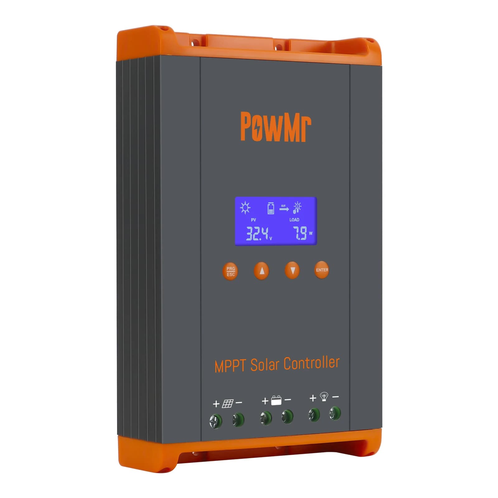 PowMr nouveau contrôleur de Charge solaire MPPT 60A 12 V/24 V/36 V/48 V LCD affichage panneau solair