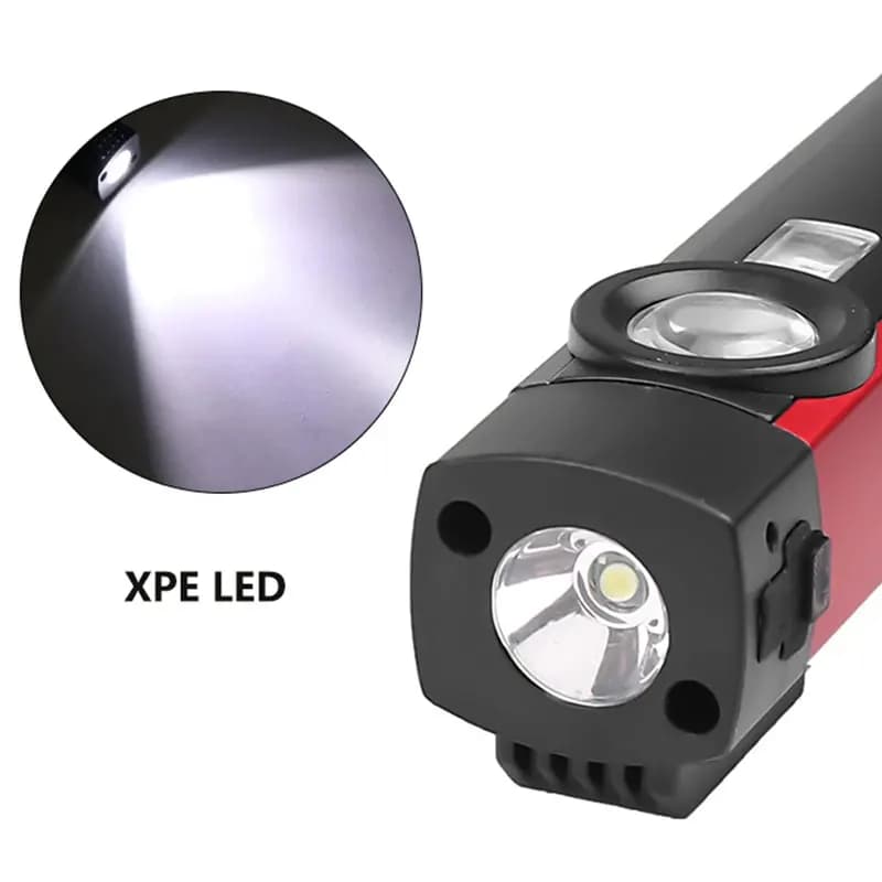 Lampe de poche Portable COB à 4 modes, torche UV, Rechargeable par USB, lampe de travail LED magnéti