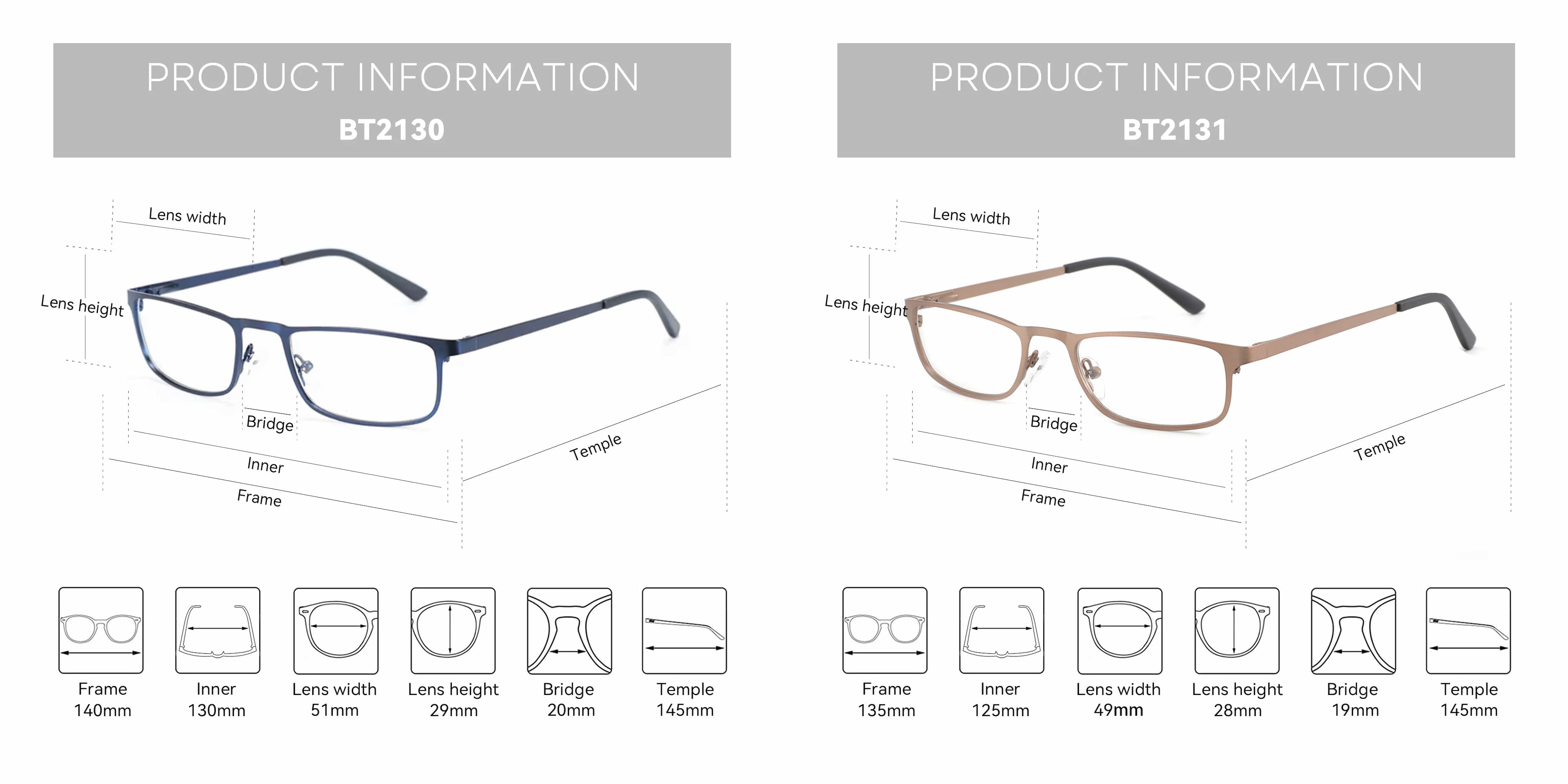 ZENOTTIC-Petites lunettes rectangulaires pour hommes et femmes, lunettes de myopie, lunettes progres