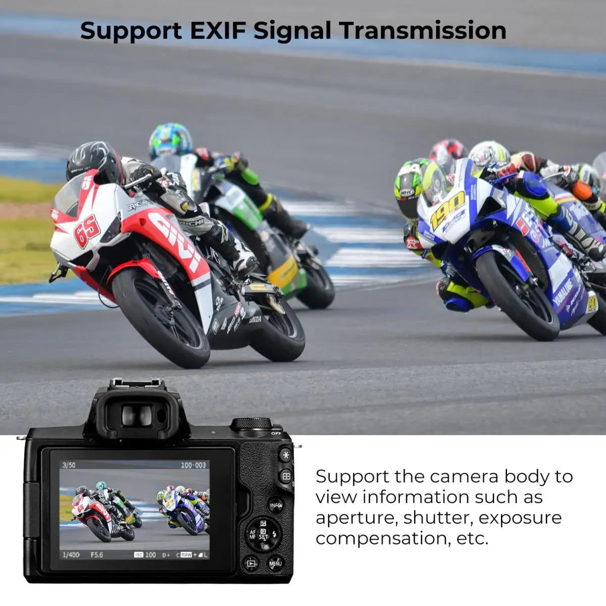Adaptateur de monture d'objectif autofocus K&F CONCEPT EF vers EOS R pour objectifs Canon EF EF-S ve