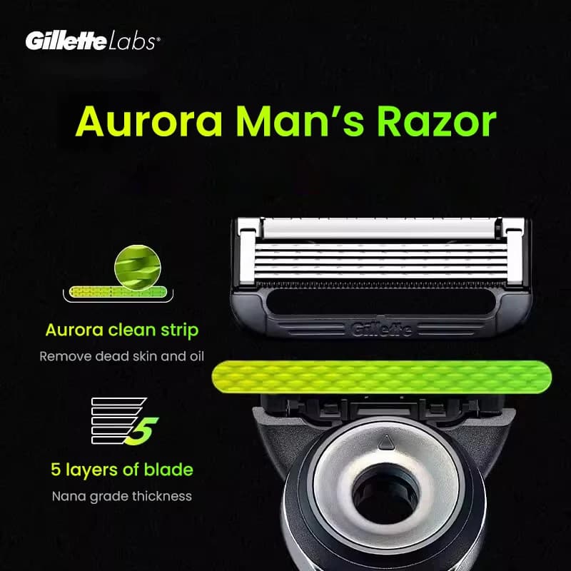 Pour Gillette Labs lame de rasoir 4/8 pièces pour Gillette Labs lames de rasoir chauffantes Gillette