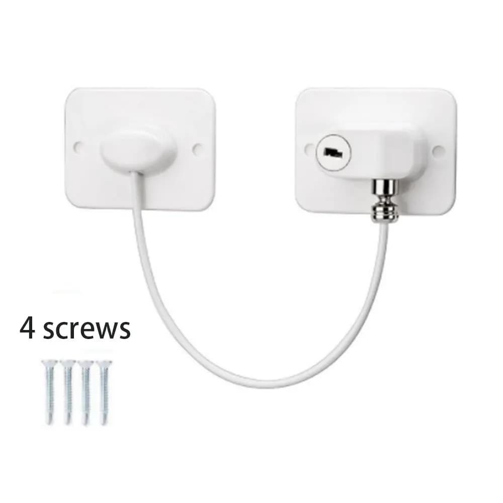 Serrure de Fenêtre Facile à Installer, Sécurité Enfant, Câble de Protection, Restricteur de Porte, L