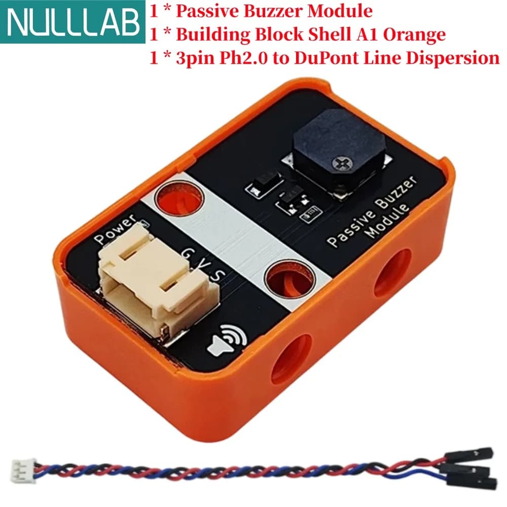 Module d'alarme sonore passif 5V, contrôle de fréquence PWM avec coque et PH2.0, sortie numérique po