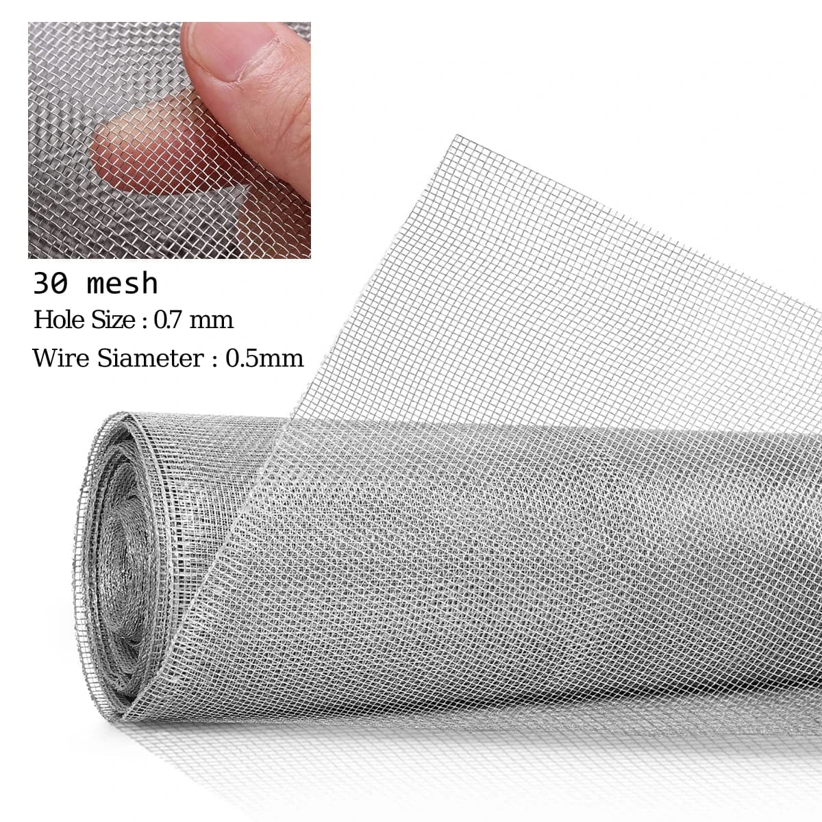Filet de Protection de délégations en Acier Inoxydable 304, Maille Douce et Fine, Treillis D.lique, 