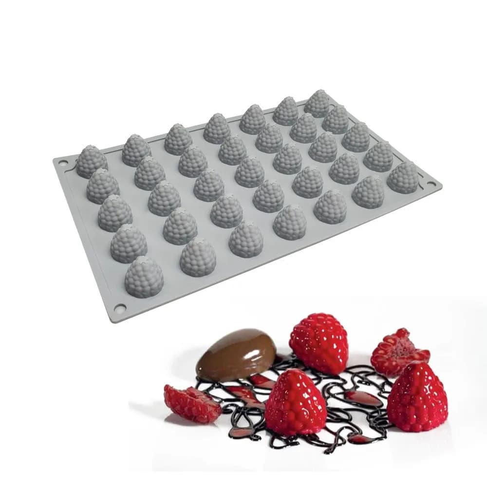 Moule en silicone pour décoration de gâteau au chocolat, châtaigne, framboise, arachide, salle plus 