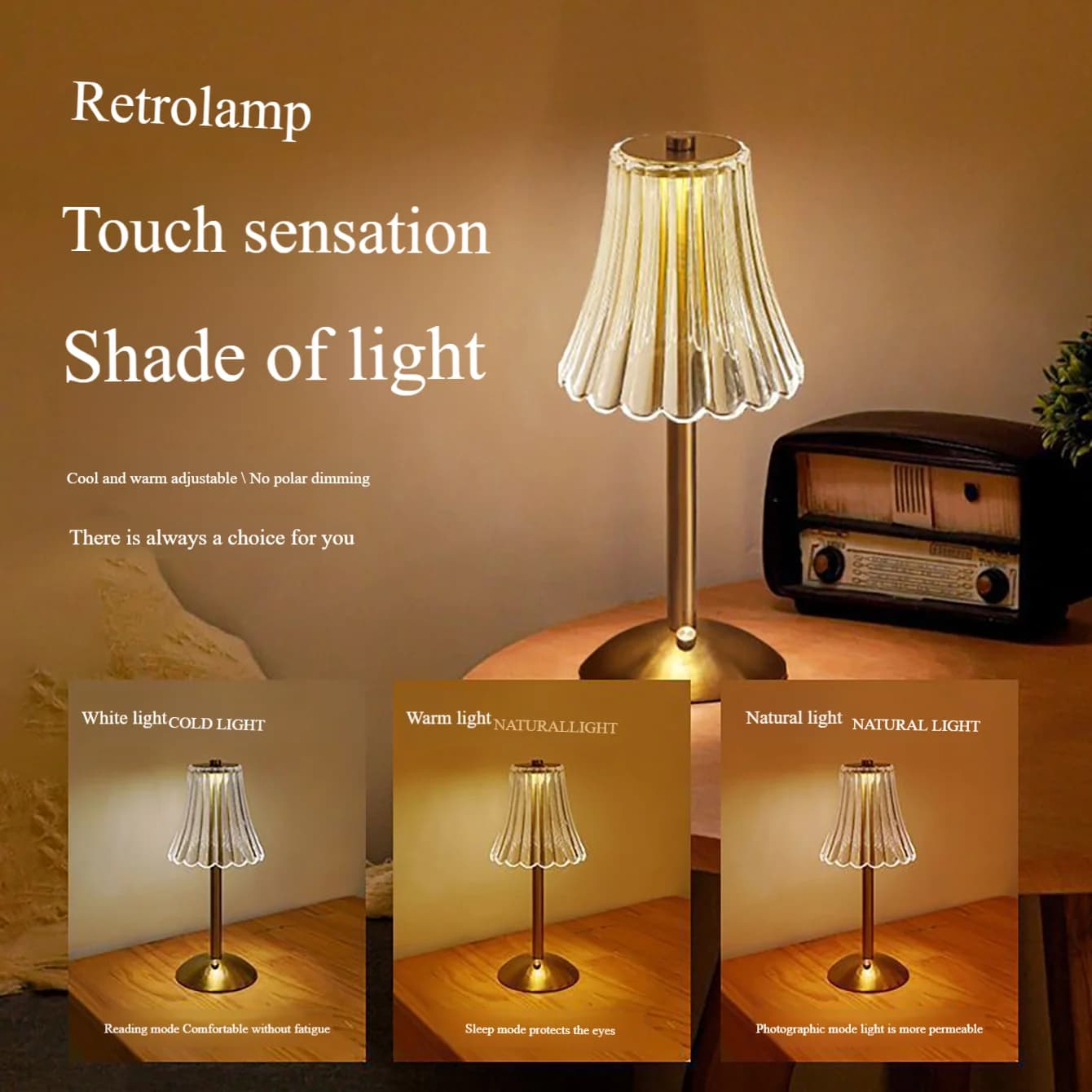 Lampe de Table chambre à coucher, lampe de chevet lumière luxe diamant cristal lampe haut de gamme a