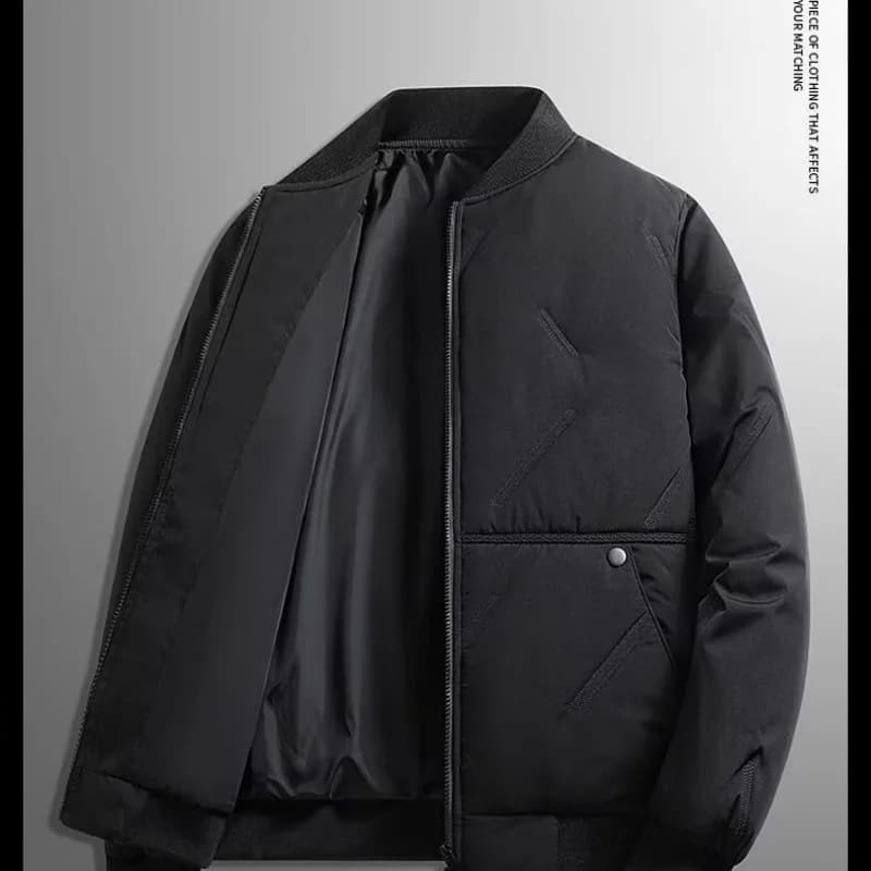Nouveau col de baseball automne et hiver, veste en coton à la mode et polyvalente pour hommes, veste
