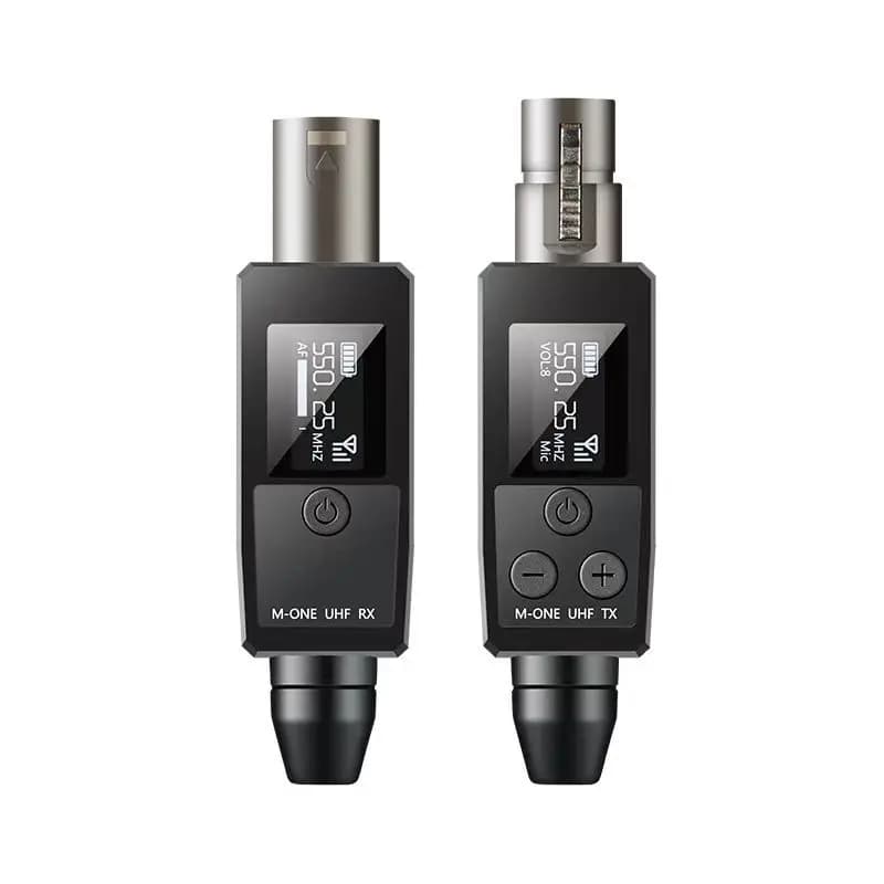 Émetteur et récepteur XLR de convertisseur de microphone sans fil UHF VK-38 pour le microphone dynam