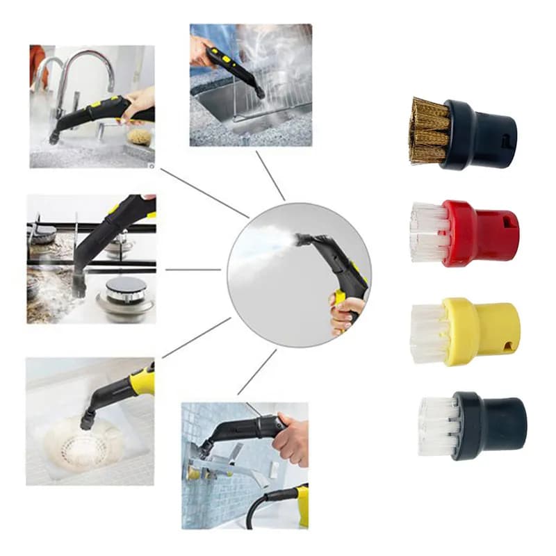 Brosse de nettoyage de buse injuste pour Karcher, pièces de tête d'aspirateur vapeur, livres, nouvea