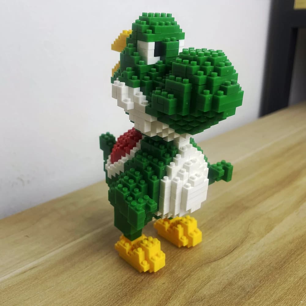 Ensemble de jouets de blocs de construction de dinosaures: vélociraptor vert et tyrannosaure, embarq