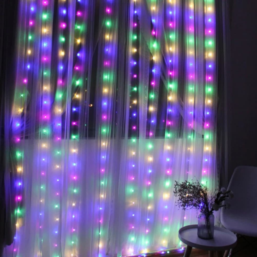 Guirlande lumineuse LED à batterie 3M x 1M/2M/3M, guirlande lumineuse féerique USB pour nouvel an, f