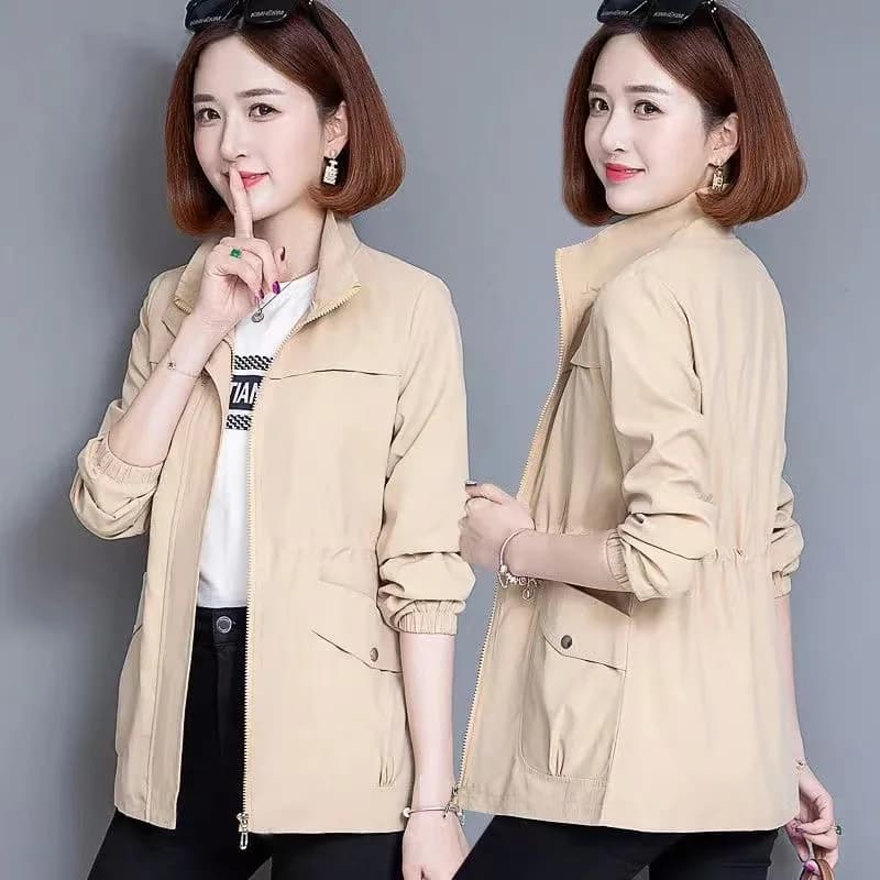 Veste Coupe-Vent Légère et Fine pour Femme, Manteau Basique Décontracté, Vêtement d'Extérieur, Nouve