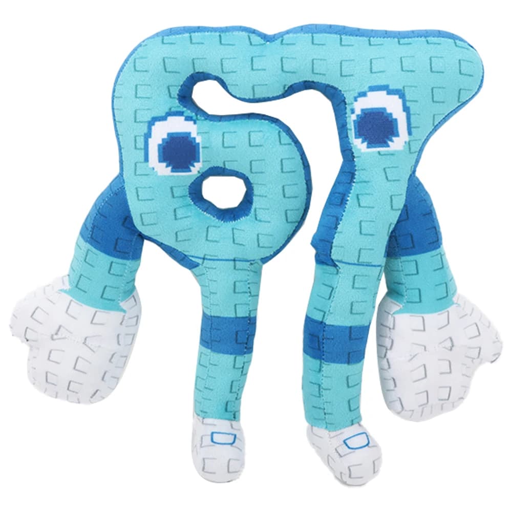 25cm STEAL A BRAINROT Bleu No. 67 jouet en peluche maison mignonne poupées jeu entourant bleu n° 67 