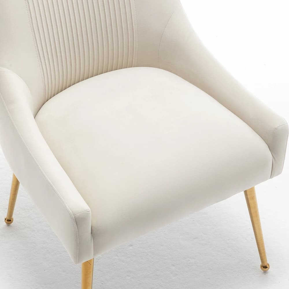 SEYNAR-Ensemble de 4 chaises de salle à manger modernes en velours, chaise d'appoint d'appoint latér