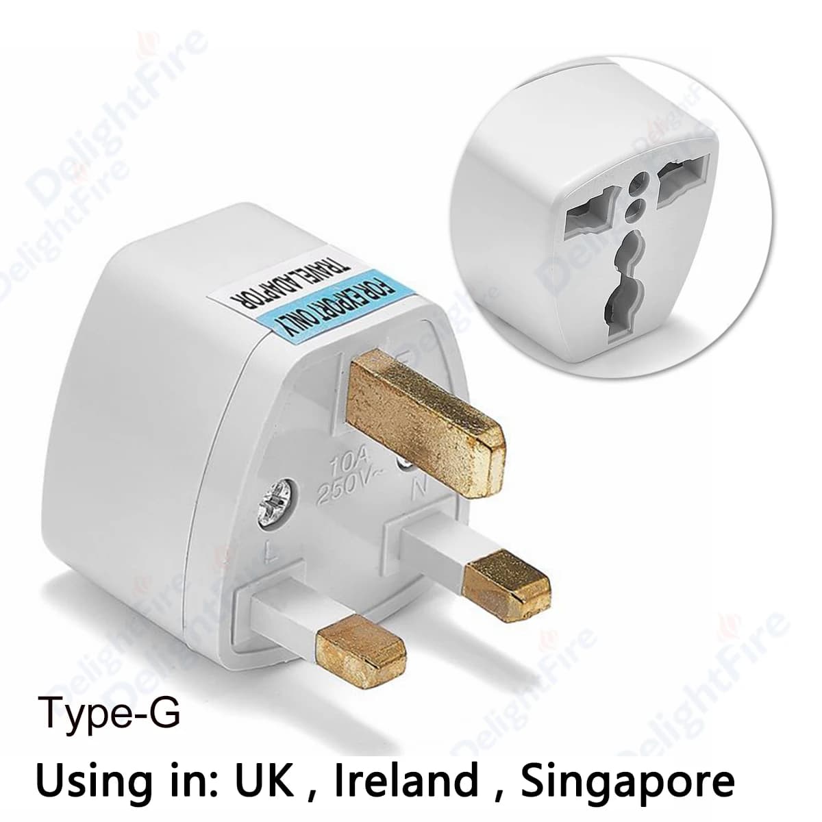 Adaptateur de prise britannique, prise électrique britannique de Singapour, convertisseur de puissan
