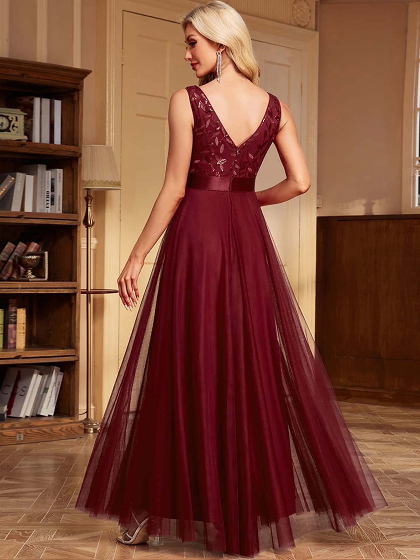 Robes de demoiselle d'honneur sexy pour femmes, robe de soirée élégante en maille, robe de soirée d'
