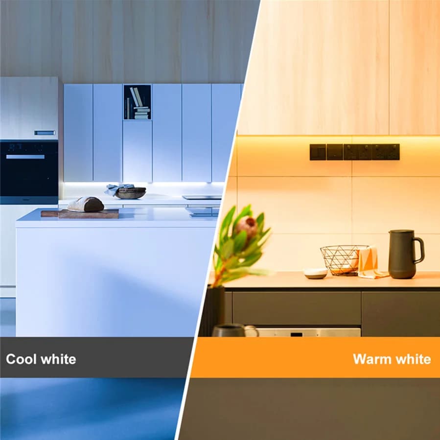 20/40/50CM LED armoire lumière PIR mouvement main balayage capteur veilleuses prise USB pour cuisine