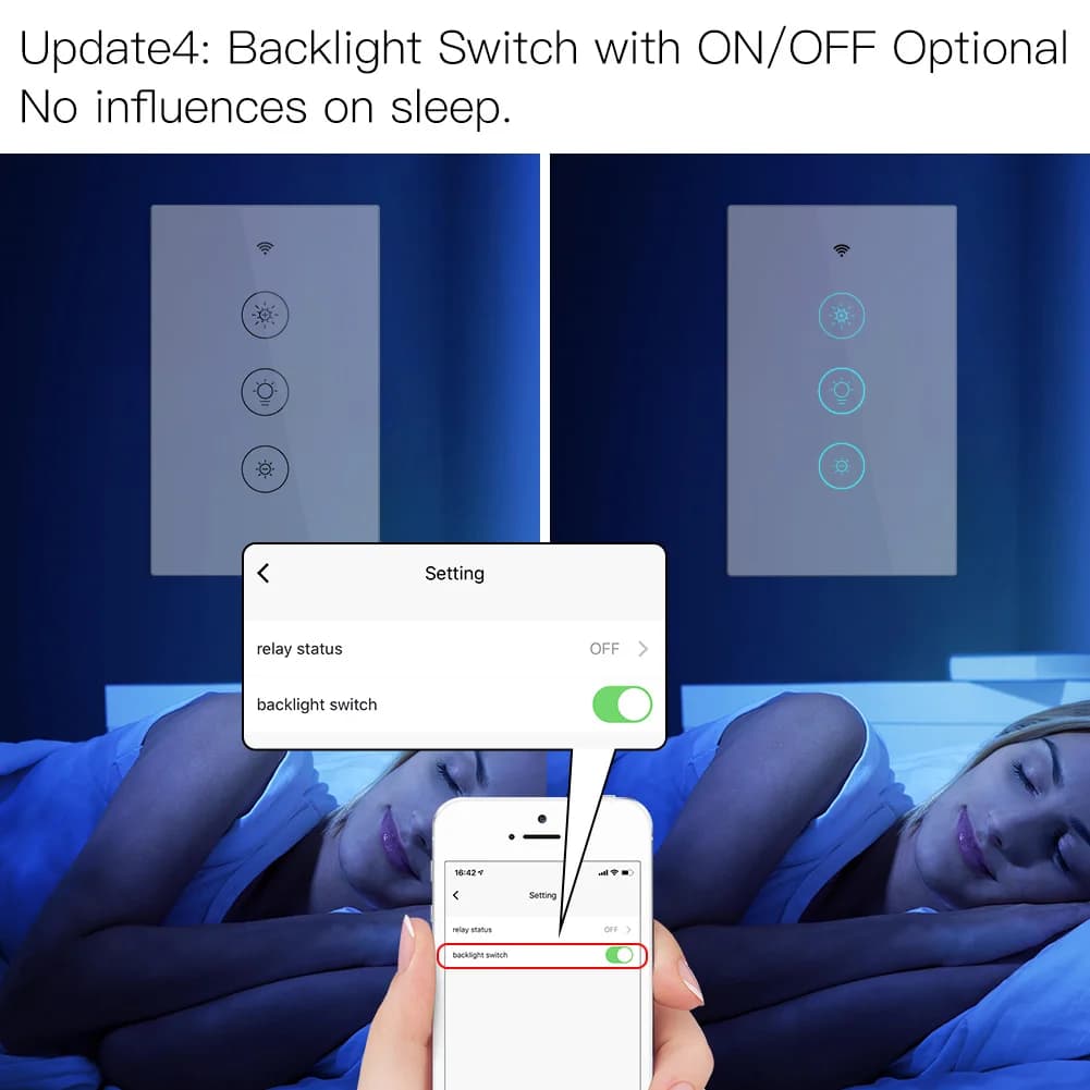 Joli variateur de lumière intelligent WiFi RF, 2 voies, 3 voies, vie intelligente, Tuya, nous contrô