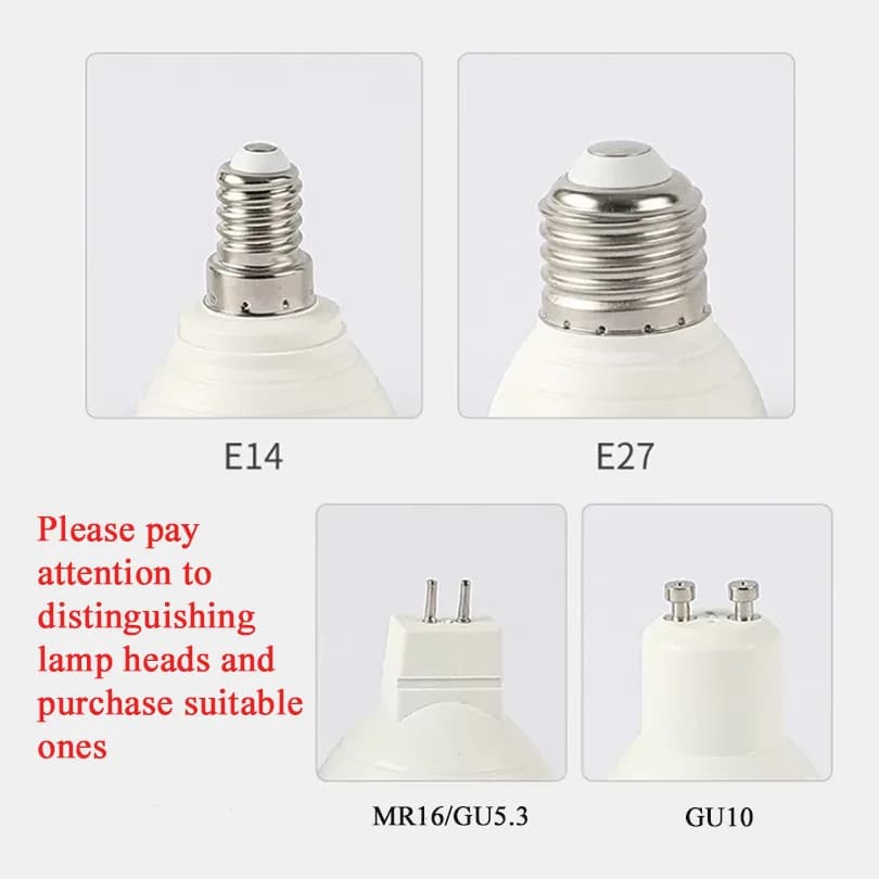 10 pièces GU10 E27 E14 MR16 GU5.3 Lampada LED ampoule 3W 6W 9W 12W 220V Bombillas lampe à LED projec