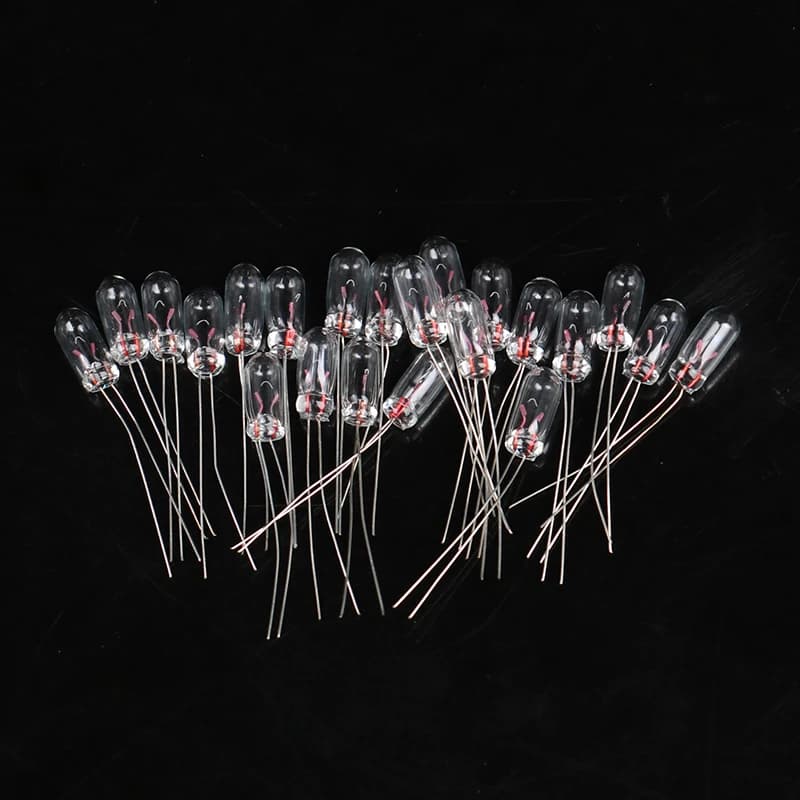 Ampoule Miniature 3mm/4mm 6V 12V, 20 pièces, ampoule Edison à Filament incandescent, riz, vente en g