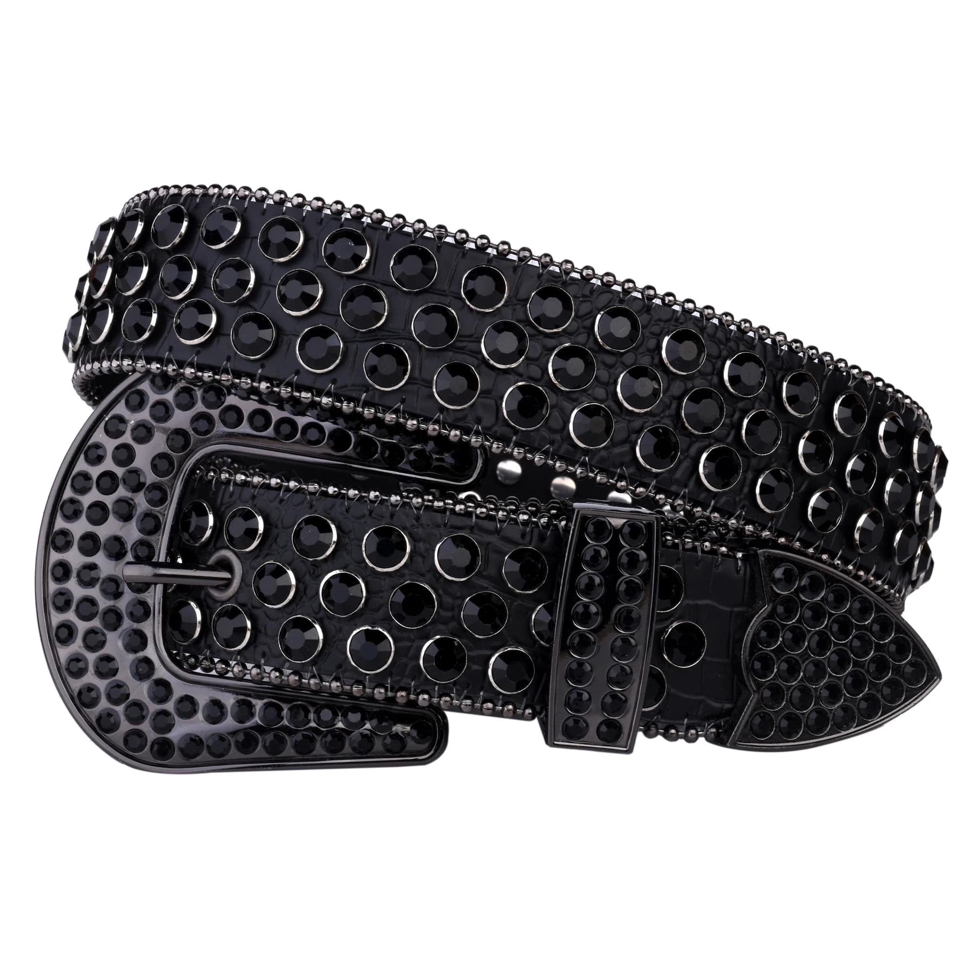 Ceintures cloutées en strass pour femmes, ceinture en cuir Pu brillant, ceinture de fête de mariage,